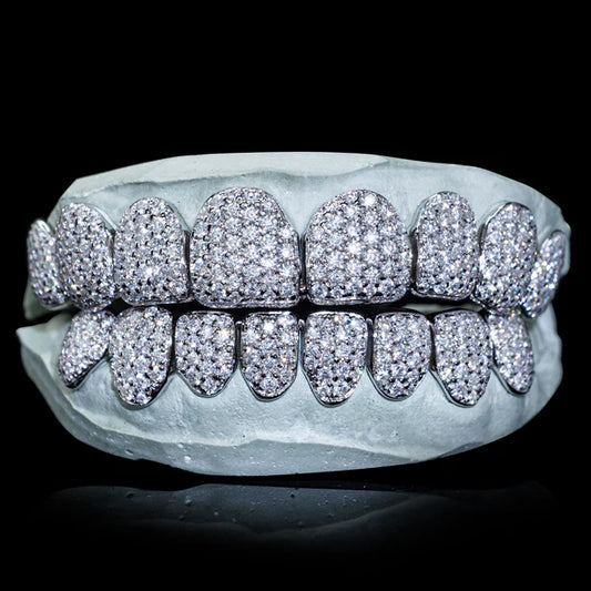 VVS MOISSANITE GRILLZ ( PAVÉ SETTING )